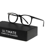 TIJN Sleep Glasses Blue Light Blocking Square Eyeglasses Dual AR Coatings for Co