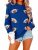 Game Day Sweatshirt for Women Football Season Pullover Long Sleeve Top