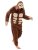 JUOLOET Unisex Adult Bigfoot Sasquatch Onesie Pajamas Animal One Piece Snug Fit