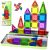 40PCS Mini Magnetic Tiles Toddler Travel Essentials Toys with Case Set