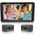 HUBOOK Dual Baby Car Camera, 7″ 1080P Split Screen Baby Car Monitor with Night V