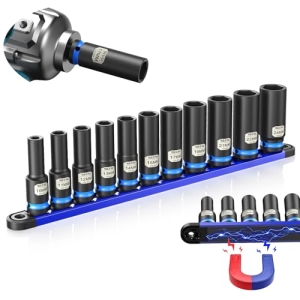 Seesii 1/2″ Drive Deep Impact Socket Set Metric