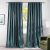NICETOWN Velvet Stone Blue Blackout Curtains 96 inches Long