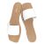 FITORY Women’s Slide Sandals Fashion Square Open Toe with Cushioned Footbed Slip