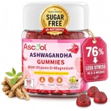 Ascool Ashwagandha Gummies for Stress Relief & Clam with Magnesium + Vitamin D