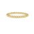 18K Gold Plated 6MM Hematite Beaded Stretch Bracelet