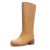 JOKACEAR Suede Banana Women’s Knee High Boots Square Toe Chunky Block Heel Long