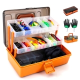 Large 3-Layer Tackle Box with Tackle Included