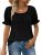 Womens Tops Spring Tops for Women Clothing Trendy Fashion Puff Short Sleeve T Sh