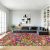 Area Rugs Boho Hippie Flowers Modern Neutral Large Living Room Carpet Retro 70s