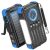 BLAVOR Solar Power Bank with Hand Crank and 4 Cables