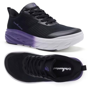 Women’s Orthopedic Diabetic Wide Toe Box Sneakers: Breathable Arch Support Arthr