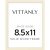 Vittanly 8.5×11 Picture Frame, Solid Wood Frame with Plexiglass, White Wood