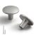 YAGU 6 Pack Brushed Nickel Kitchen Cabinet Knobs 1-1/2 Inch Round Solid Dresser