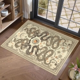 Snake Small Rug 2×3 Washable Door Mat Indoor Rugs for Entryway Non-Slip Gothic W