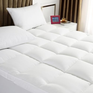 TESIONE Queen Mattress Topper – Extra Thick Mattress Pad Cover