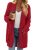 KIRUNDO Cardigan Sweaters for Women 2026 Fall Chunky Fuzzy Knit Open Front Loose