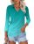 LOMON Women’s Collared Casual Shirts Spring Summer 3/4 Sleeve Polos Tops V Neck