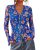 BTFBM Button Down Shirts for Women 2026 Spring Boho Tops V Neck Long Sleeve Blou