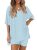 PRETTYGARDEN 2 Piece Sets for Women Summer 2026 Lounge Short Set Spring Matching
