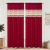 FRAMICS Linen Curtains for Living Room Farmhouse Curtains for Bedroom Red Window