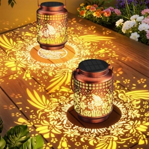 KOOPER Solar Lanterns Outdoor Waterproof Birthday Gifts for Women Mon Grandma