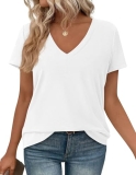 PRETTYGARDEN Womens Tops Short Sleeve Oversized Tshirts Shirts 2026 Summer Casua