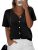 NALANISA Women’s Short Sleeve Sweater Spring Summer Crochet Knit Tops 2026 V Nec