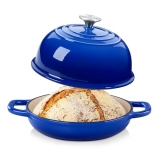 Velaze Enameled Cast Iron Dutch Oven for Bread Baking