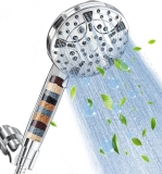 Filtered Shower Head with Handheld: High Pressure 8-Setting Showerhead for Hard