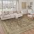PureCozy Brown 5×7 Area Rug Non Slip Vintage Living Room Distressed Machine Wash