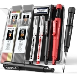 STAGEEK 2 Pack Carpenter Pencils with Sharpener