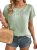 Dokotoo Blouses for Women Dressy Casual Scoop Neck Short Sleeve Hollow Out Shirt