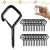 BJUTYEU Screw Hooks 1.65 Inch, Small Metal Ceiling Hooks for Outdoor String Ligh