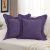 FUTEI Pack of 2 Solid Scalloped Bordered Throw Pillow Covers 18×18 Inch Soft Che