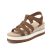 Athlefit Espadrille Low Wedge Sandals for Women Comfortable Casual Open Toe Plat