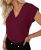 GKBK Women Tops Cap Sleeve Textured Dressy Casual V Neck Shirts 2026 Summer Busi