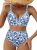 Herseas Women’s High Waisted Bikini Sets Deep V Neck Cutout Swimsuits Supportive