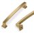 Lardmon 10 Pack 5 Inch(128mm) Hole Center Brushed Champagne Bronze Modern Cabine