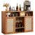 Lerliuo Rattan Wine Cabinet with 2 Doors