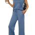 Lazysmile Womens Summer Maxi Dress Square Neck Ruffle Cap Sleeve Hollow Out Eyel