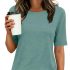 AUTOMET Rompers for Women Summer Vacation Beach Outfits Casual Loose Square Neck