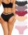 ALL OF ME Women Cotton Underwear Sexy Criss Cross Lace Trim Low Rise Lingerie Wi