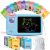 ZONSTVYS Talking Flash Cards for Toddlers: 2-in-1 LCD Writing Tablet with 510 Si
