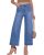 GRAPENT Jeans for Women Trendy Trouser Wide Leg Cropped Womens Plus Size Western