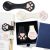 2Pcs Magnetic Leather Bookmarks with Gift Box Magnetic Pen Holder Book Marks Cli