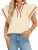 Cicy Bell Womens Ruffle Cap Sleeve Tops Color Block V Neck Dressy Casual Blouses