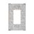 Sghxwp Decorative Outlet Covers Grey Wood 3D Floral Embossed 1 Gang Rocker Light