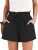 ANRABESS Shorts for Women Summer Casual High Waisted Wide Leg Drawstring Lounge