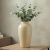 Wancetang Beige Ceramic Vase for Home Decor